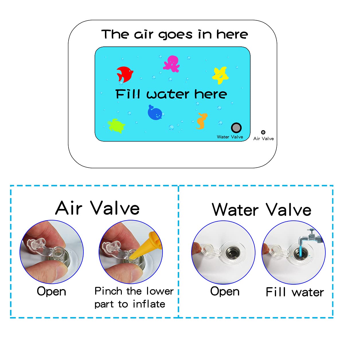 AquaBloom ™| Baby Tummy Time Water Play Mat