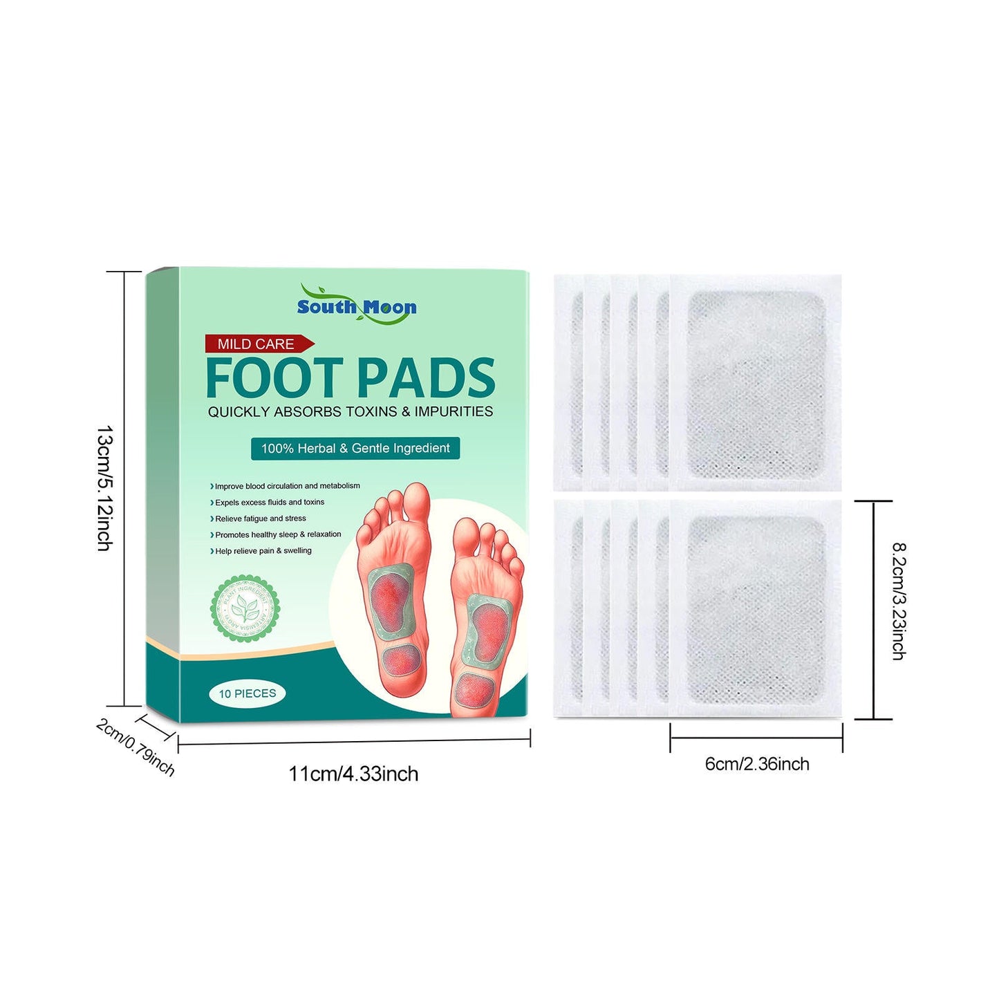 100% Merbal & Gentle Ingredient Detox Foot Pads (BUY 1 GET 1 FREE)